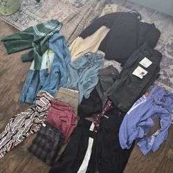 Bag Of Ladies Size Med Clothes-$30