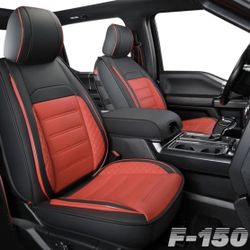 Ford F150 Faux Leather Seat Covers, fit for 2015-2024 F150 SuperCrew LUCKYMAN CLUB