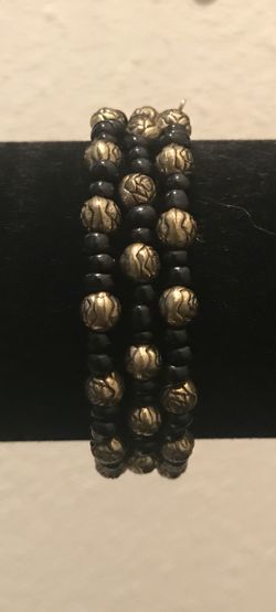 Bracelet black and gold