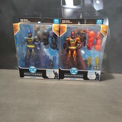 Mcfarlane 2X Justice League Task Force Batman, Reg and Platinum 