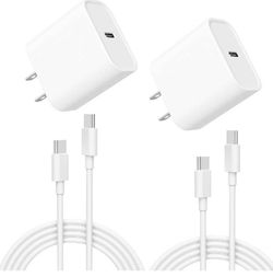 iPhone Wall Charger and Type C to C Cord