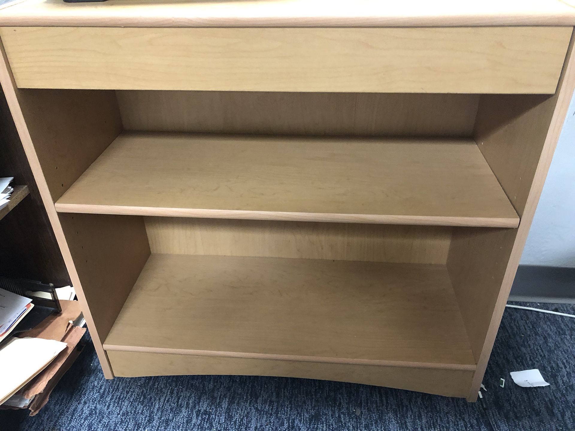 Small bookcase with one shelf