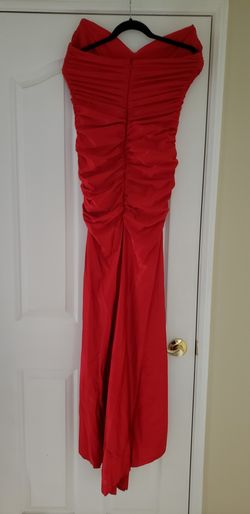 Strapless red gown xl