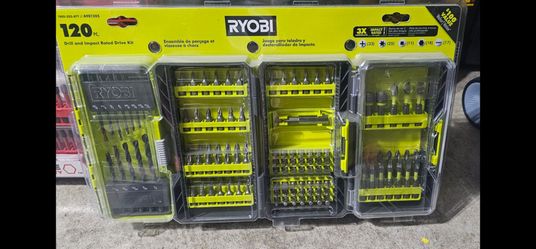 120 PC. Drill and Impact Rated Drive Kit Ryobi