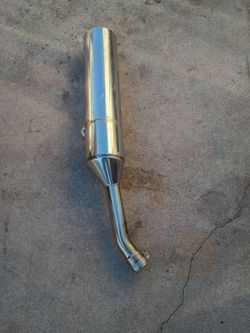 Stainless steel motorcycle exhaust pipe 75th Ave Indian School no offers no trades what it fits?