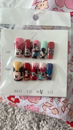 Mickey & Minnie Mouse Press-On Nails Set