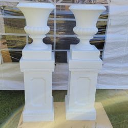 White Columns and Vases 