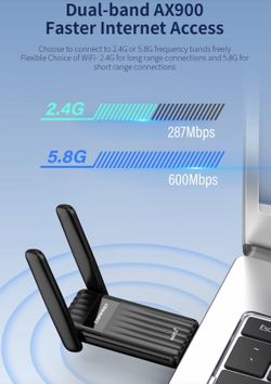COMFAST CF-943F External Antenna WiFi6 900Mbps wireless USB dongle network cards wifi adapter