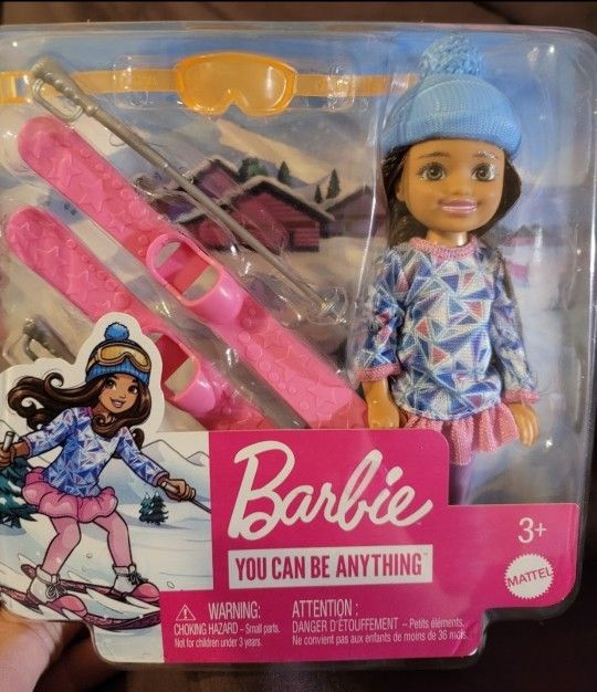 Barbie Doll Girl Skiing Doll & Accessories Christmas Girl Present Girls Toy