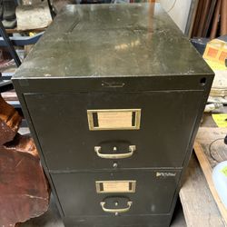 Vintage 2-Drawer File Cabinet