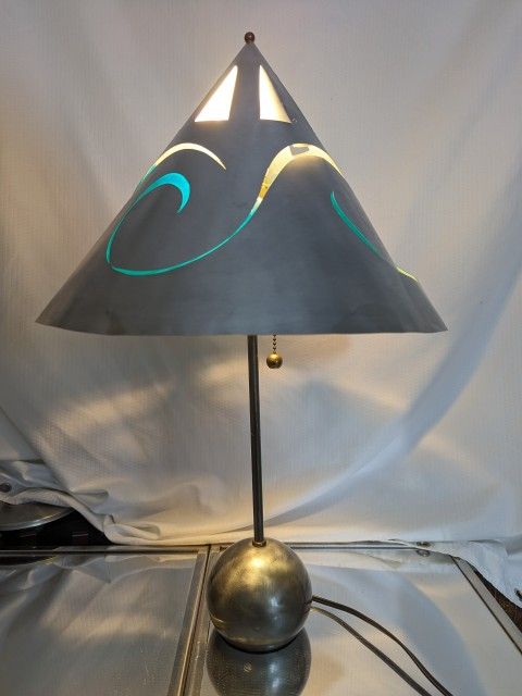 Metal art industrial lamp ball vintage stainless steel pendant base.