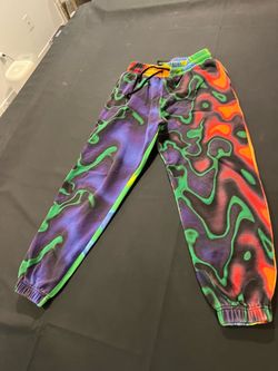 Multicolor Swirl Print Jogger Pants AGX S