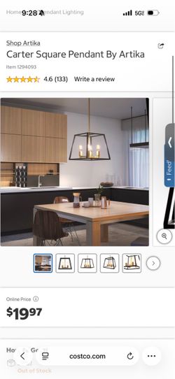 Artika 4 light pendant
