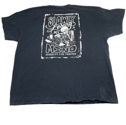 Assholes*s Live Forever Slowly Losing My Mind Shirt Mens XXL Black Double Sided