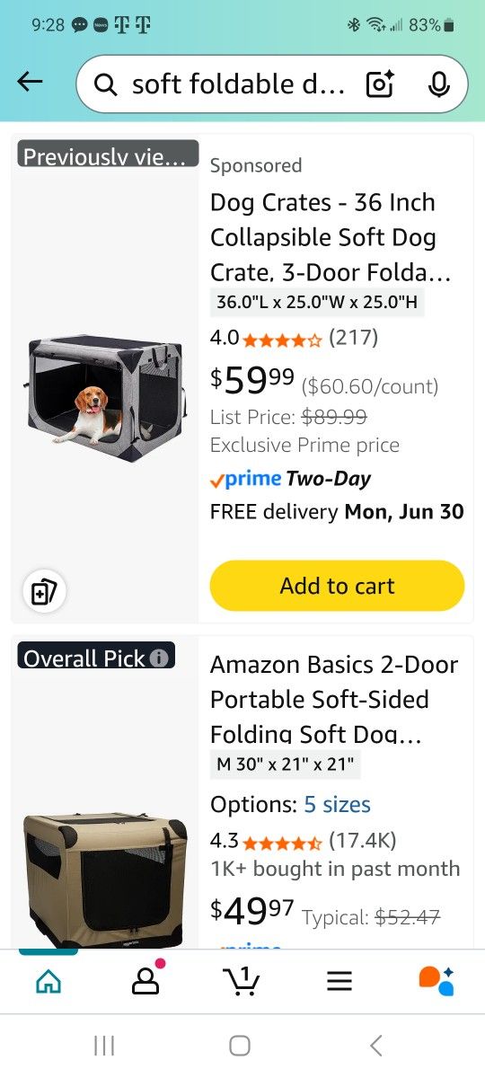 Folding Dog Crate