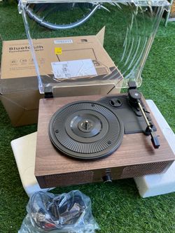Bluetooth Turntable Record Player with Speakers