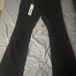 Purple Jeans Flared Size 38 