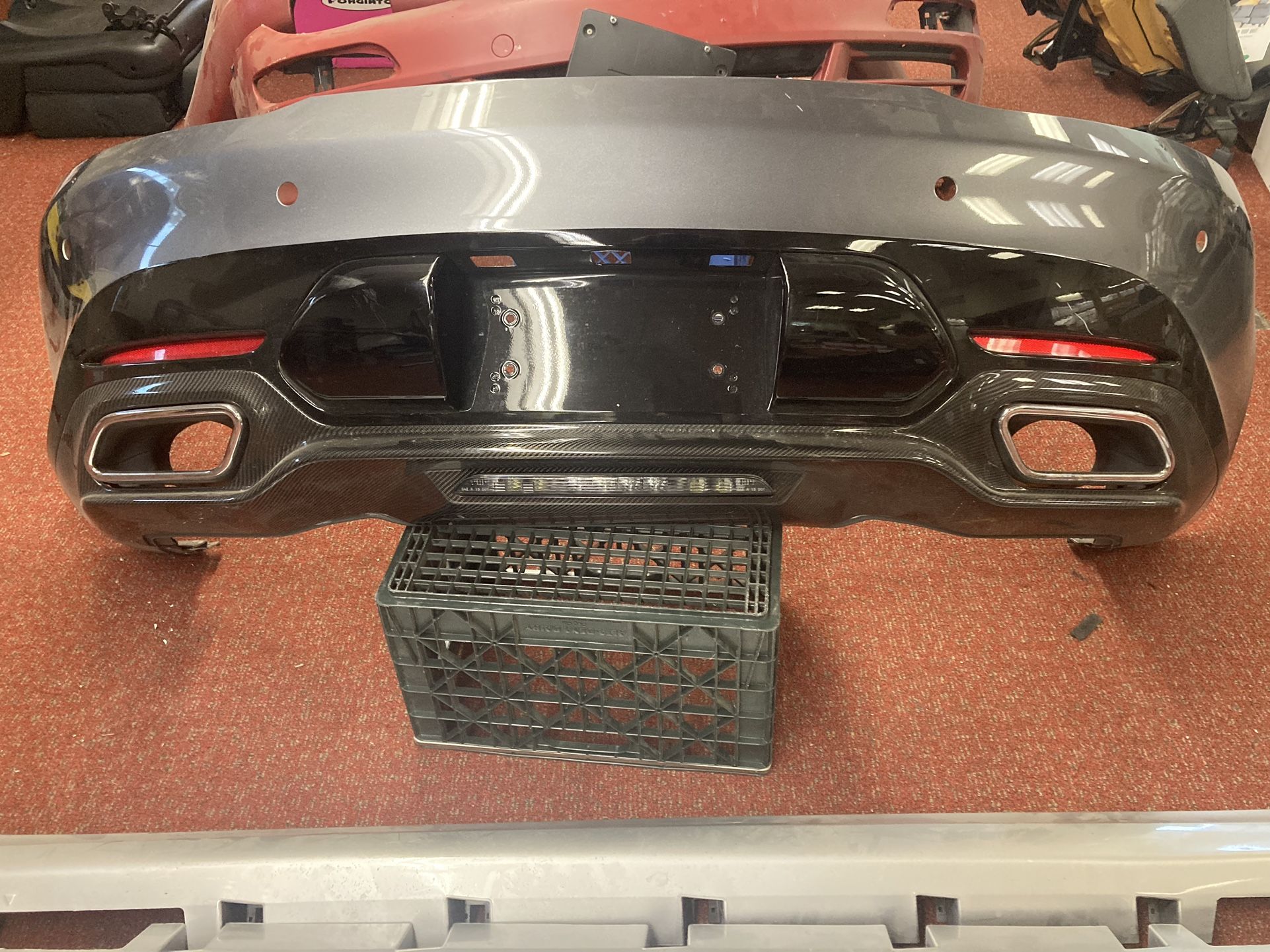 OEM 2017-21 Mercedes Benz AMG GT R Rear Bumper W/ Exhaust Tips