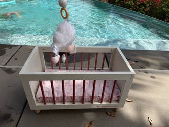 American Girl Crib + Purse