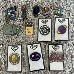 Lot of banch Original Halloween Disney Doctor Who Supernatural Pins [Retro] [Spooky] [Horror]