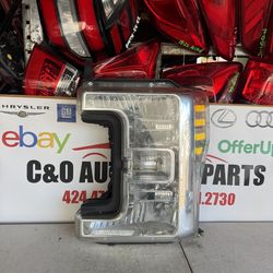 2017 2018 2019 FORD F250 F-250 F350 F-350 Headlight headlamp halogen left driver side LH used OEM