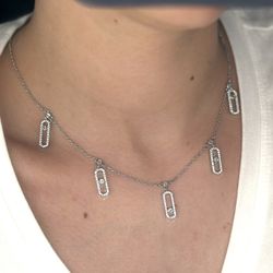 Luxury Necklace Pendant For Women Messika Uno Tassel Move Minimalist Modern Party Prom Event Birthday Gift