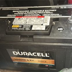 New Duracell 31DCX RV & Marine 12v battery