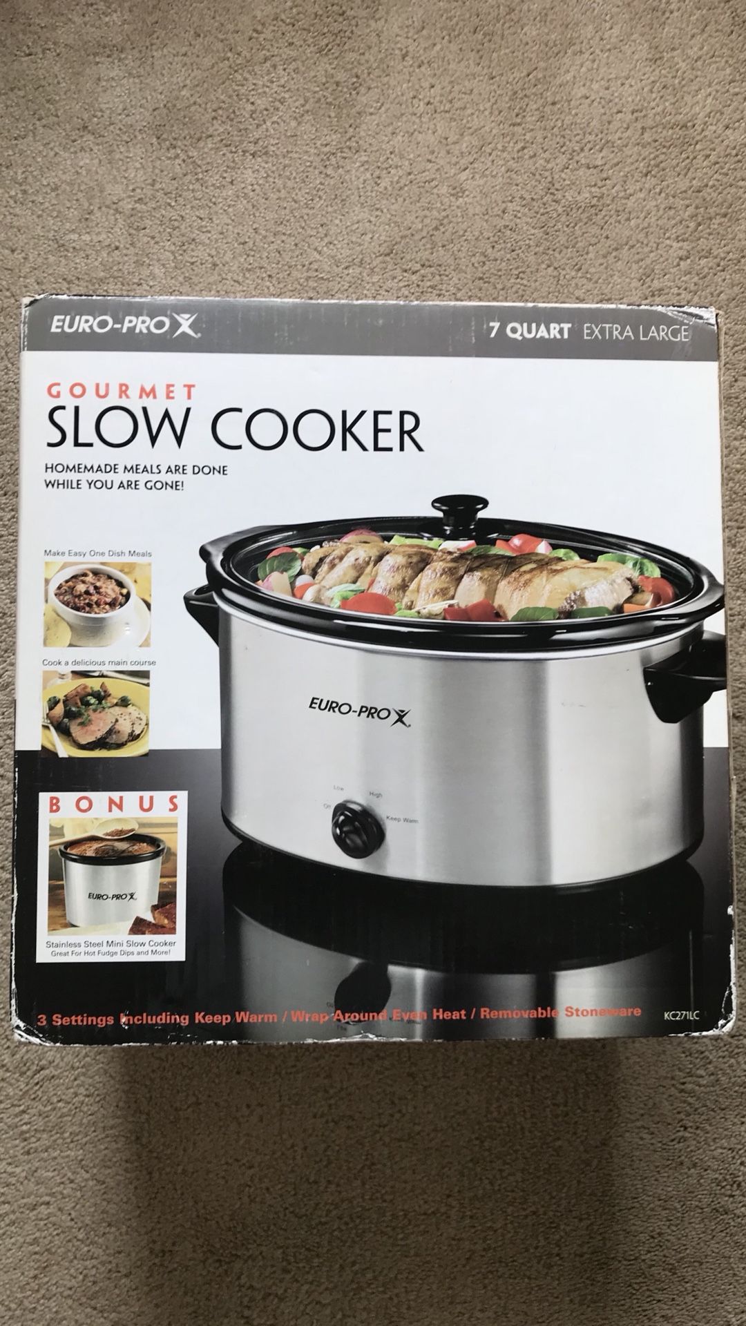 Euro Pro 7 Quart Slow Cooker