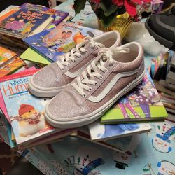 Pink Glitter Van's Sz 6y 