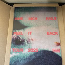 Nine Inch Nails “Peel It Back” Tour 2025 Poster 