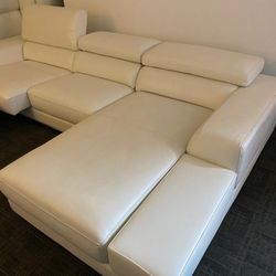 Sectional White Sofa NEW! Only For $50!! Read Description 