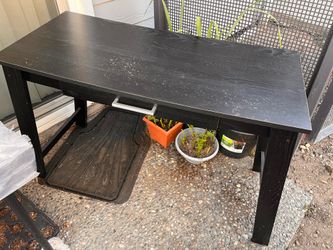 Black table