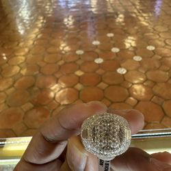 Sterling Silver Moissanite Ring