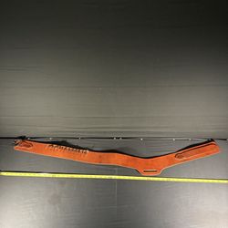 Western Style Leather Bullet Loop Belt For Single Action Holster , Brass Buckle