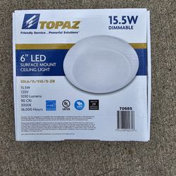 Topaz 6"LED SURFACE CELING LIGHT