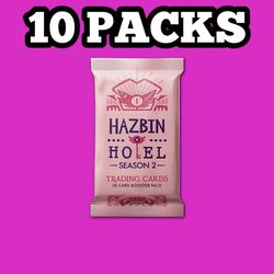 HAZBIN HOTEL Season 2 Trading Cards 2nd Edition Booster Pack *Lot Of 10* Presale