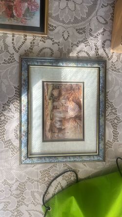 Framed decorative art painting