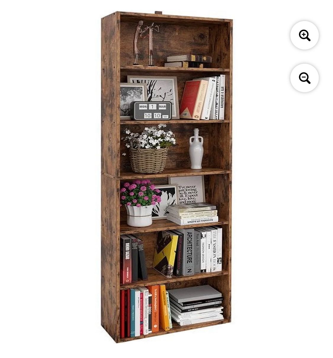 Vintage Brown Office Bookshelf, Hk – Sg- 04 (We Have Two Available Price Is Per Shelf.