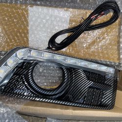 For Cadillac LED DRL Daytime Running Lights Fog Lamps Bumper