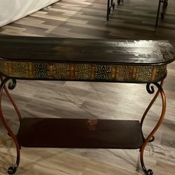 Floral Console Table