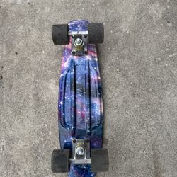 Meketec 22-inch mini cruiser skateboard with a galaxy patter