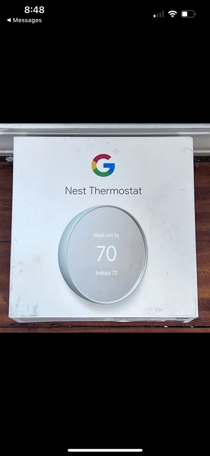 Google Nest Thermostat - GA02083-US - Smart Programmable Wi-Fi Thermostat - Fog
