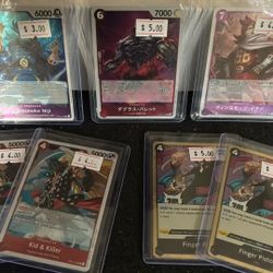 (7) One Piece Game Cards