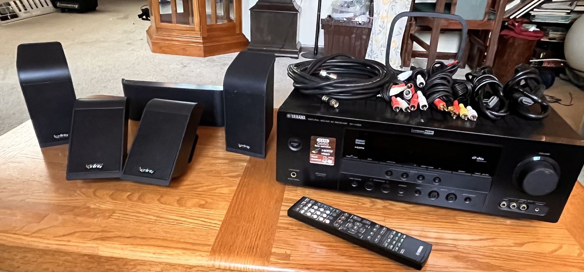 Yamaha Home Theater System (5 Speakers, 2 HDMI Cables & Remote )