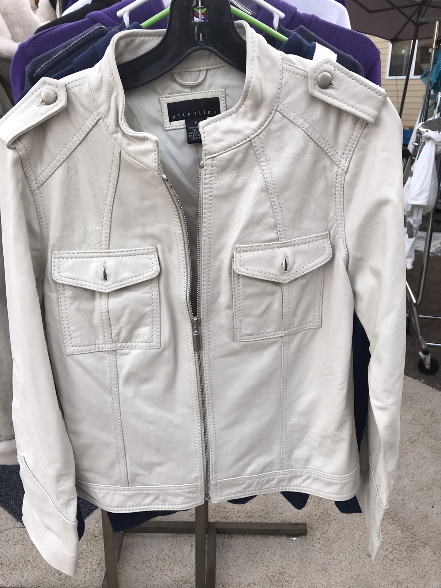 Attention Women’s Leather Jacket Size 8