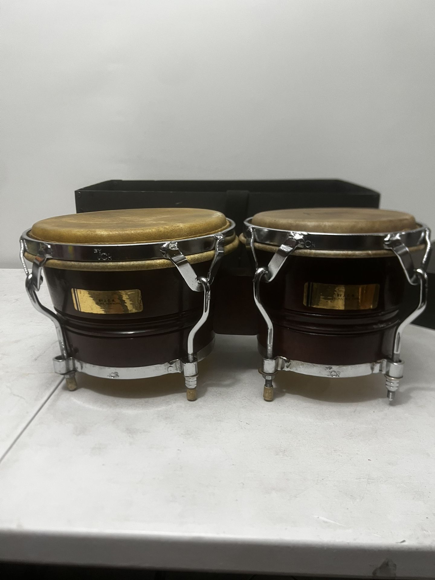 Rare and Vintage JCR solid shell custom bongo drum With Case! Used in ...
