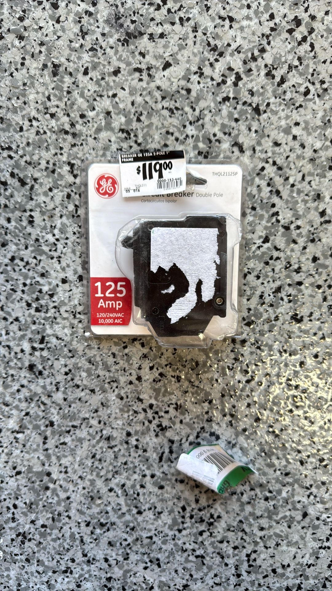 The Home Depot price for the GE THQL21125P 125 Amp 2 Pole Circuit Breaker