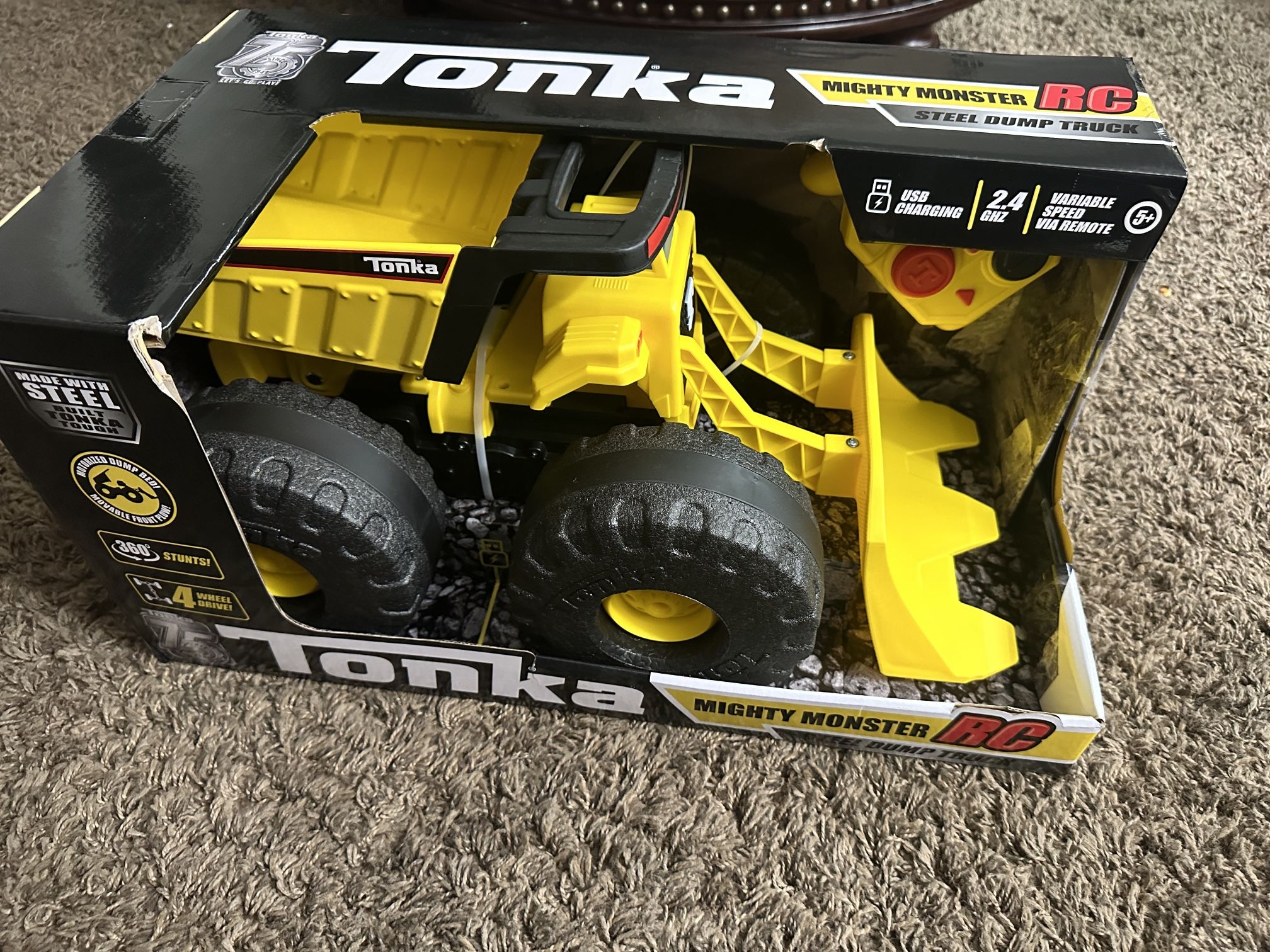 Tonka RC Mighty Monster Dump & Plow Truck