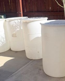 Nice Used Plastic 55 Gallon Drums