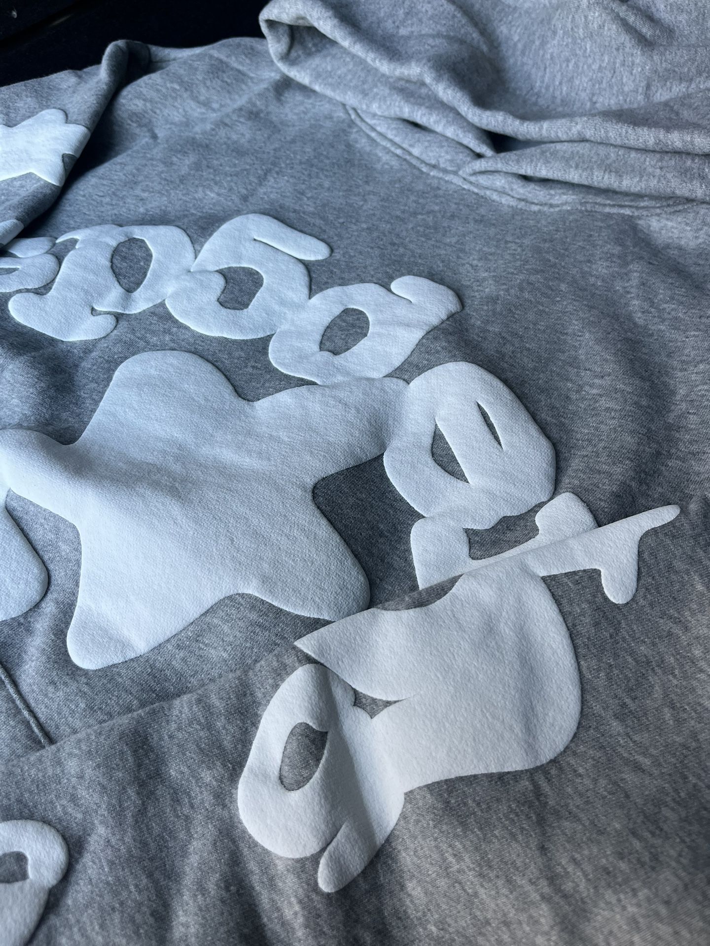 SP5DER GREY BELUGA HOODIE